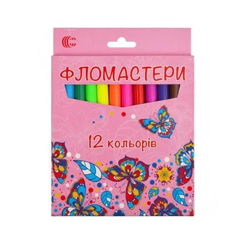 Дитячі Фломастери "Картон" 950-12 12 кольорів (Вид 2)
