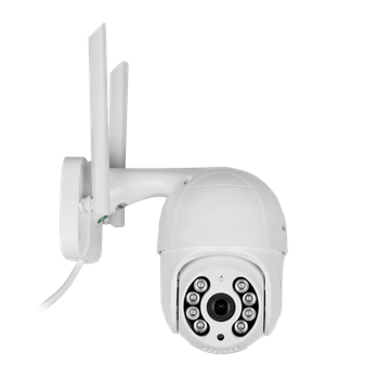 Бездротова поворотна камера GreenVision GV-202-IP-M-DOС40-30 SD 4 Мп Білий (11548)