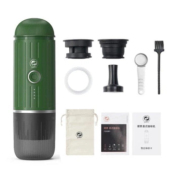 Эспрессо кофеварка iCafilas Portable Espresso Maker 19 Bar портативная Зеленая (4883D9353DA9)