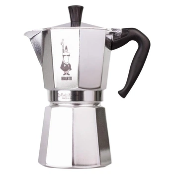 Гейзерная кофеварка Bialetti 420 мл на 9 чашек из алюминия серебристая
