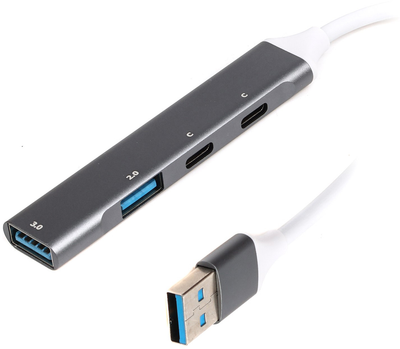 USB-хаб Maxxter 3.0 Type-A на 4 порти (HU3A-4P-03)