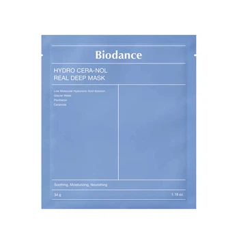 Нічна гідрогелева маска для обличчя з керамідами Biodance Hydro Cera-Nol Real Deep Sheet Mask 34g