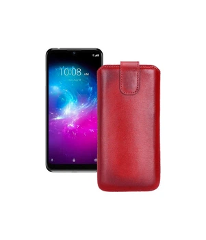 Витяжка з екошкіри для телефону ZTE Blade A51 lite Червоний