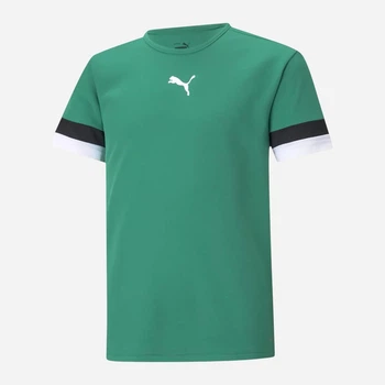 Детская футболка Puma Teamrise Jersey Jr 70493805 158-164 см Pepper Green-Black-White (4063699209884)