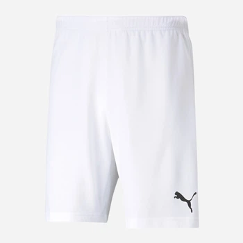 Подростковые шорты на резинке для мальчика Puma teamRISE Short Jr 704943-03 146-152 см Белые (4063699209358)