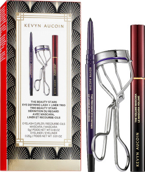 Набір косметики для макіяжу Kevyn Aucoin The Beauty Stars Eye Defining Lash and Liner Trio Керлер для вій + Туш для вій 5 г + Підводковий Олівець 0.25 г (810050680226)