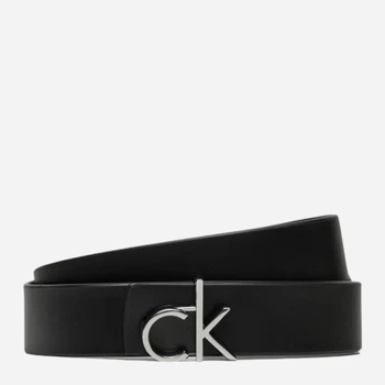 Ремінь жіночий з натуральної шкіри Calvin Klein K60K613074-0GJ 85 см Чорний (8721107067629)