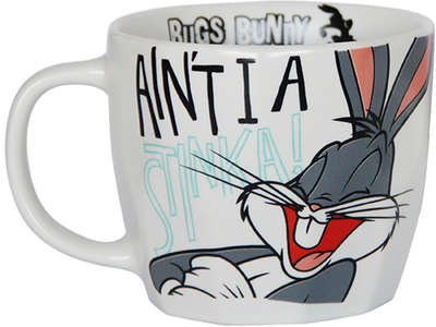 Кружка фарфоровая Warner Bros Flat Looney Tunes. Bugs Bunny 400 мл (75001736)