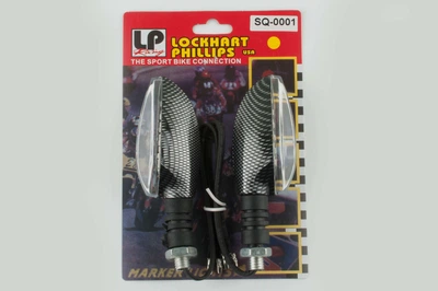 Повороты светодиодные, лодочка (пара) (16 LED, белое стекло) ST MPARTS