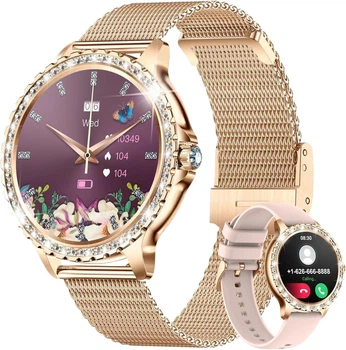 Смарт умные часы для женщин Smart Watch для айфон андроид, фитнес часы для женщин сенсорные фитнес-браслеты