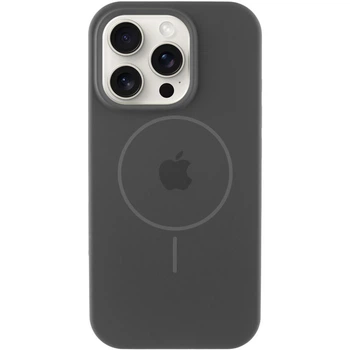 Чохол силіконовий Premium Silicone Case Full Protective (AA) with MagSafe для Apple iPhone 12 Pro Max (6.7") Dark Gray