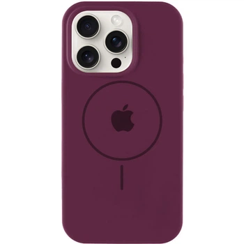 Чохол силіконовий Premium Silicone Case Full Protective (AA) with MagSafe для Apple iPhone 11 Pro Max (6.5") Plum