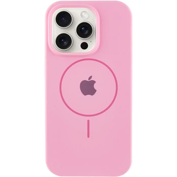 Чохол силіконовий Premium Silicone Case Full Protective (AA) with MagSafe для Apple iPhone 14 Pro Max (6.7") Light pink