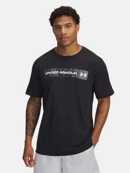Футболка длинная мужская Under Armour Ua Camo Chest Stripe Ss 1376830-002 S Черная (197779374538)