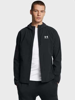 Спортивная ветровка мужская Under Armour Ua Stretch Wvn Windbreakereu 6003001-001 M Черная (197780168867)