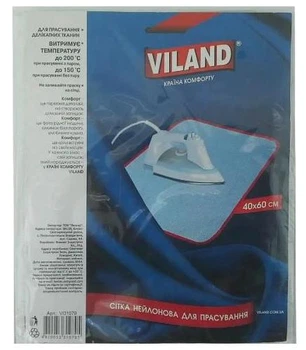 Гладильная сетка Viland нейлоновая 60х40 см