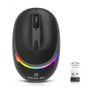 Мышь беспроводная REAL-EL RM-440W Black