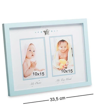 Фоторамка детская Baby 33,5*26*3 см. на 2 фото 6001763