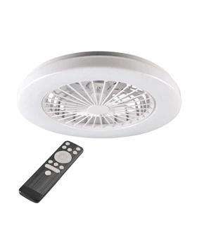 Люстра з вентилятором, стельовий світильник із пультом Goldlux 325792 Libya Led max 1x48W 3000K-6500K 5300Lm IP20 WH (072929)