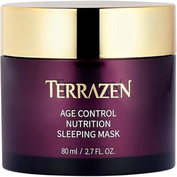 Terrazen Age Control Nutrition Sleeping Mask Омолаживающая питательная ночная маска с природным комплексом против морщин 80 мл