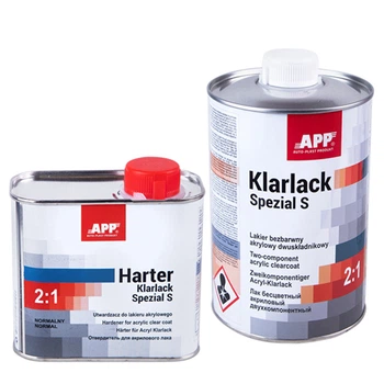 Лак акриловий APP 2K HS Acryl Klarlack Spezial S 2:1 із затверджувачем 1l+0.5l