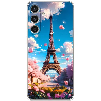 Силиконовый Чехол с Картинкой для Samsung Galaxy S25 Plus Принт (Париж, Эйфелева Башня) (64432-ysm035)