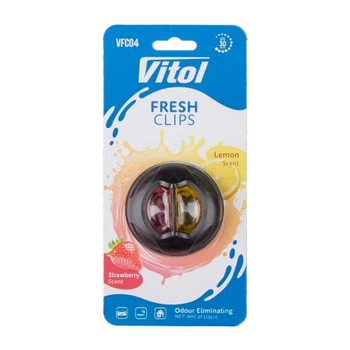 Освіжувач повітря Vitol Fresh Clips Strawberry+Lemon V12227