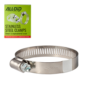 Хомут из нержавеющей стали Alloid 40-64 W2 32
