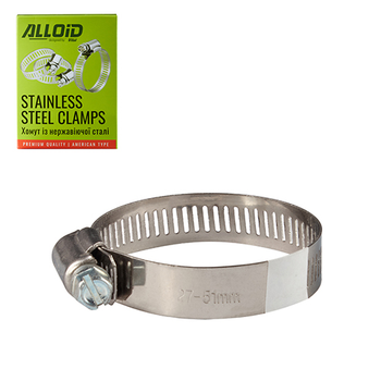 Хомут із нержавіючої сталі Alloid 27-51 W2 24