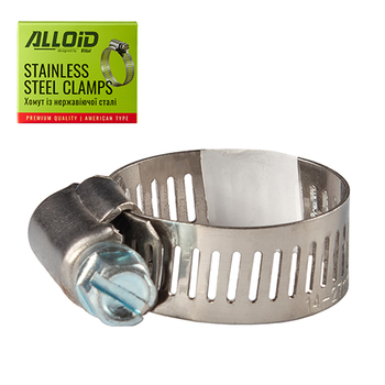Хомут із нержавіючої сталі Alloid 14-27 W2 10
