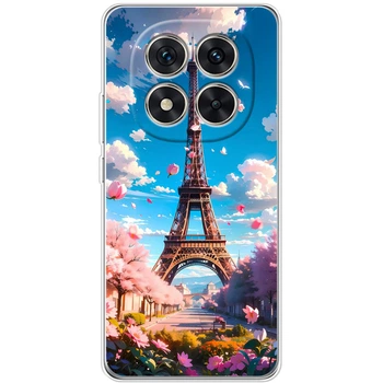 Силиконовый Чехол с Картинкой для Xiaomi Redmi Note 14 Pro 5G Принт (Париж, Эйфелева Башня) (64589-ysm035)