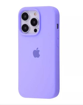 Чехол Premium Silicone Case Full для iPhone 14 Pro light purple