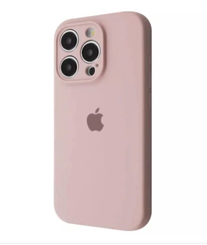 Чохол Premium Silicone Case з захистом камери для iPhone 15 Pro Max pink sand
