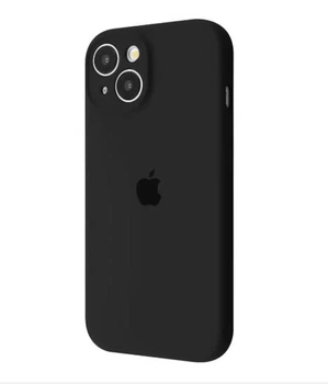 Чехол Premium Silicone Case з защитой камеры для iPhone 15 black