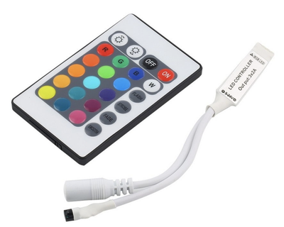 Контролер RGB для LED-стрічки, контролер для світлодіодної стрічки, димер, 6А 72Вт, 24 кнопки 5-24В