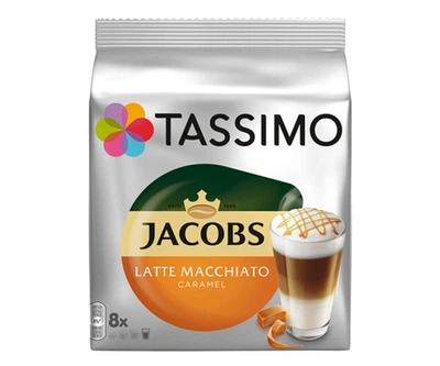 Кава в капсулах Tassimo Jacobs Latte Macchiato Caramel 8шт