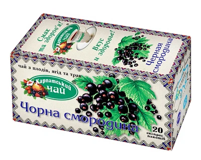Чай Карпатський Черна смородина 20пак по 2г