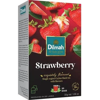 Чай чорний Dilmah Strawberry 20 Пакетів