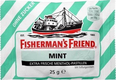М'ятні цукерки Fisherman`s Friend Mint без цукру 25 г