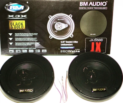 Автомобильные колонки 13см BOSCHMANN BM AUDIO JX-5588 260W 3х полосная