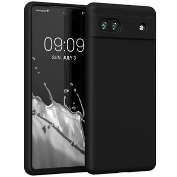 Чехол Fiji Full Soft Premium для Google Pixel 7a противоударный бампер с микрофиброй Black