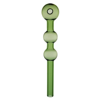 Колба Стеклянная С Шариком Для Курения "Three Balls Green"