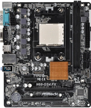 Материнская плата ASRock N68-GS4 FX R2.0 (sAM3/sAM3+, GeForce 7025, PCI-Ex16)