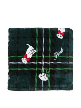 Плед Victoria's Secret Pink Blanket 127 х 152 см, зелений
