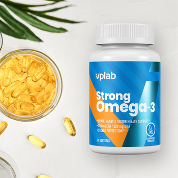 Дієтична добавка VPLab Strong Omega 3 60 капсул (5060255358764)