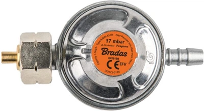 Редуктор газа Bradas 37 мбар, 1.5 кг/ч, с предохранительным клапаном (RG A310IE)