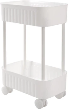 Этажерка 2-х ярусная Violet House 6021 Honeycomb 17х27х43 см White