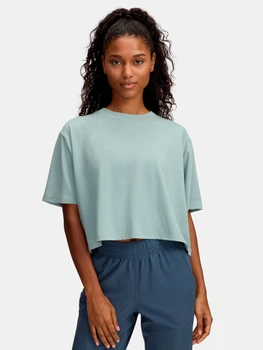 Футболка коротка жіноча Under Armour Ua Rival Ss 1389721-348 S Зелена (197779653329)