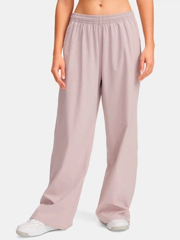 Спортивні штани жіночі Under Armour Ua Rival Wide Leg Pant 1386453-009 M Нюдові рожеві (197779830201)