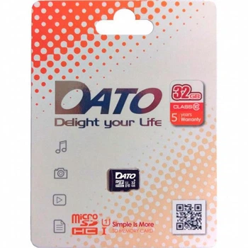 Картка пам'яті MicroSDHC 32 GB UHS-I Class 10 Dato + SD-adapter (DTTF032GUIC10) 32 ГБ